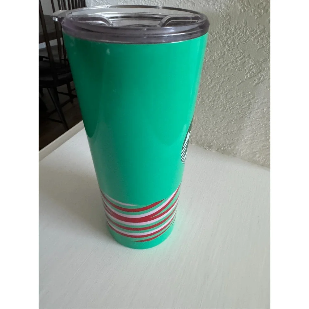 Starbucks Metal Coffee Tea Tumbler Cup 19 oz‎ Christmas Green 2024